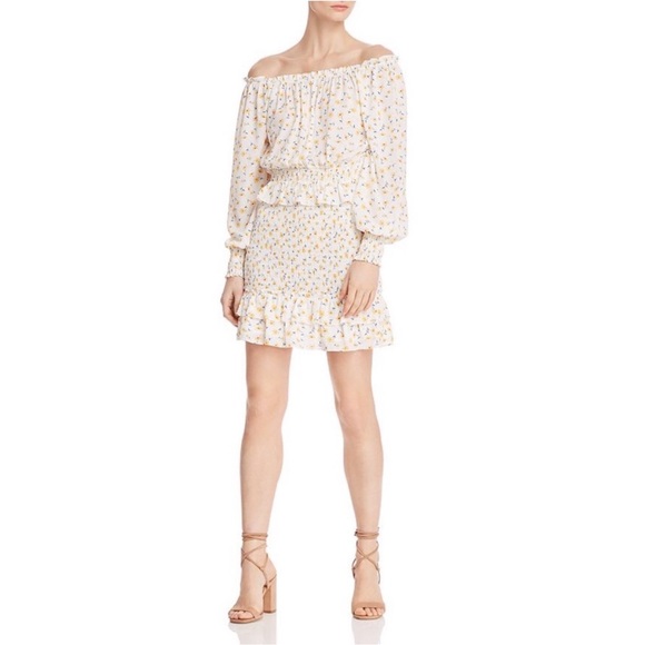 NWT Helen Owen x Aqua for Bloomingdales Floral Smocked Skirt, Size Large - Picture 6 of 14